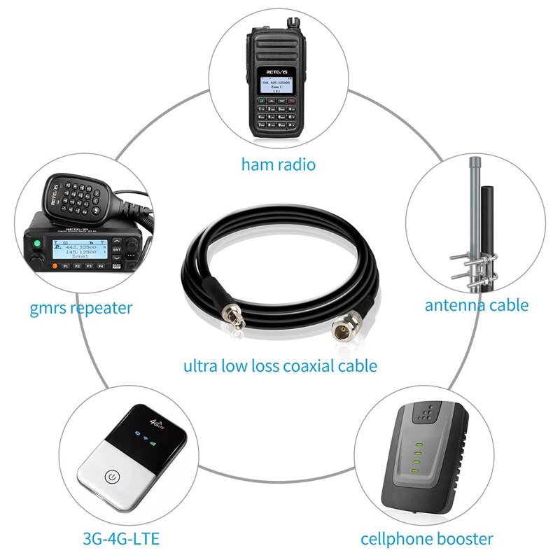 40ft lora-antennenkabel n-buchse auf rp-sma-sma-stecker kmr 400 verlustarmes verlängerungs-koaxialkabel für lora wifi 4g lte lora