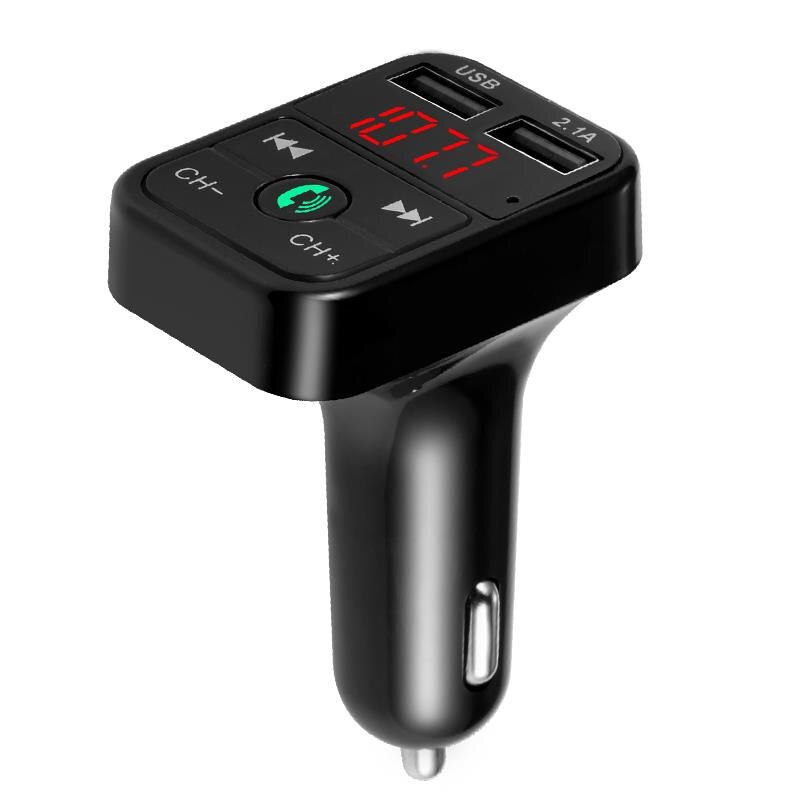 Handsfree Wireless Bluetooth Car Kit FM Transmitter TF Card LCD MP3 Player Dual USB 2.1A Car Charger Phone Charger Z2