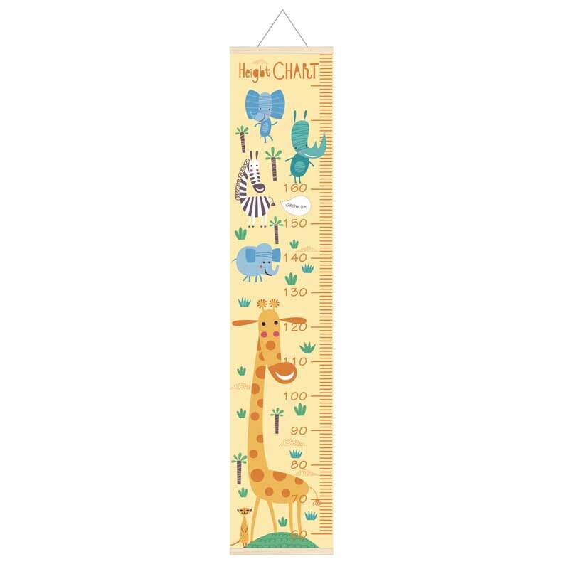 Children's Room Home Wall Decoration Nordic Children Canvas Height Ruler Kids Growth Size Chart Height Ruler Measuring Ruler: F
