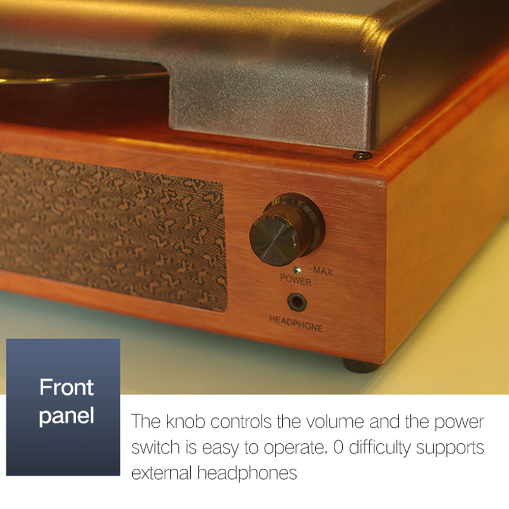 Retro Record Player 33/45/78RPM Gramophone USB Turntable Disc Household Portable Gramophones Home Decorative Tool