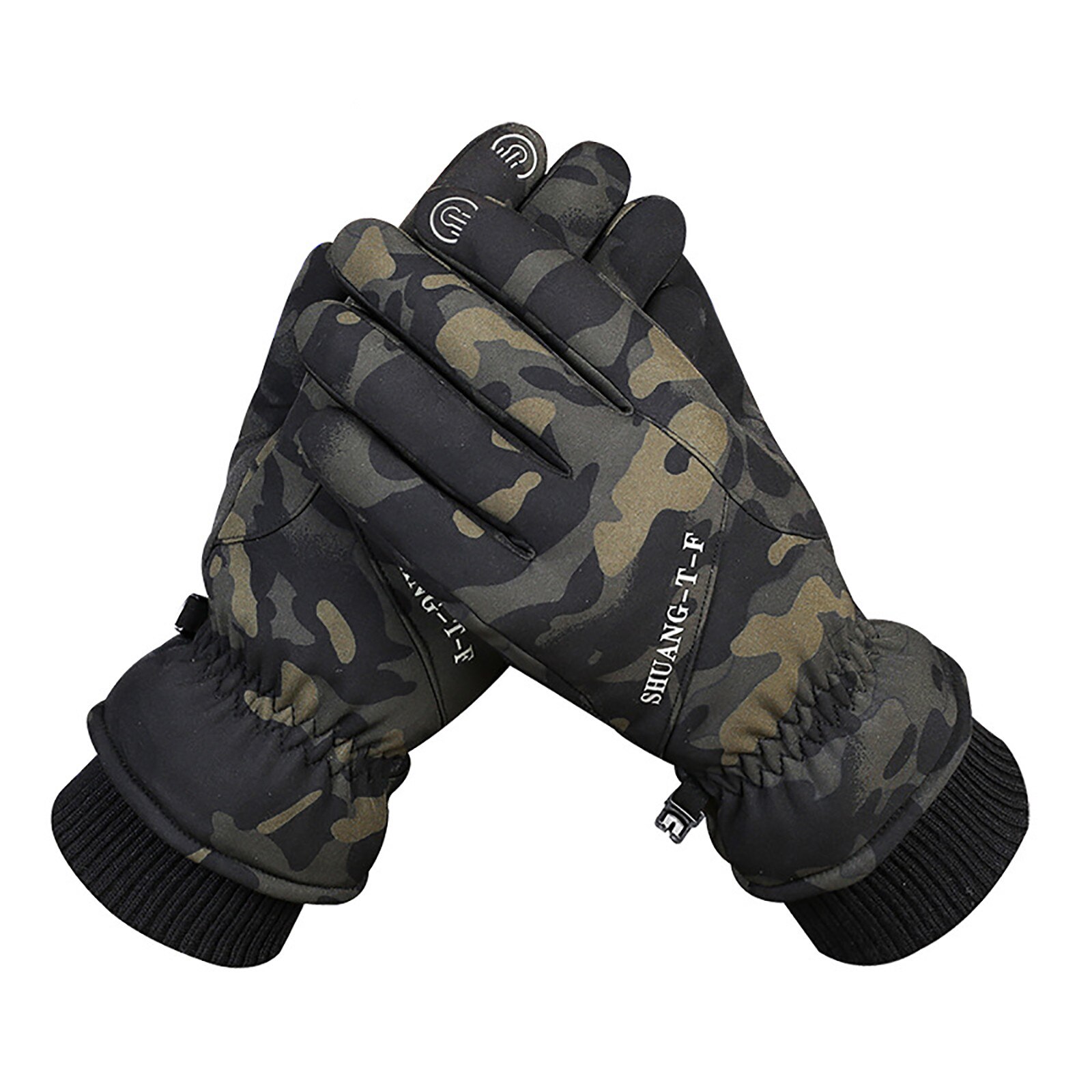 Uomo donna inverno caldo antivento guanti schermo termico guanti guanti teledita guanti caldi moto inverno autunno guanti da bici: B