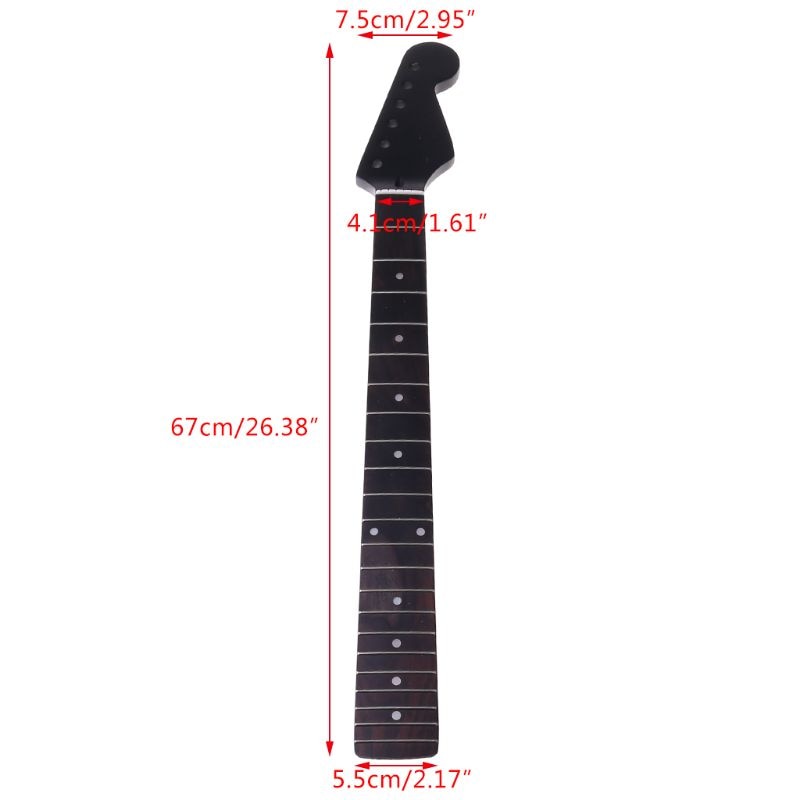 22 Frets Replacement Maple Neck Rosewood Fretboard Fingerboard for Electric Guitar Musical Instrument Accessories