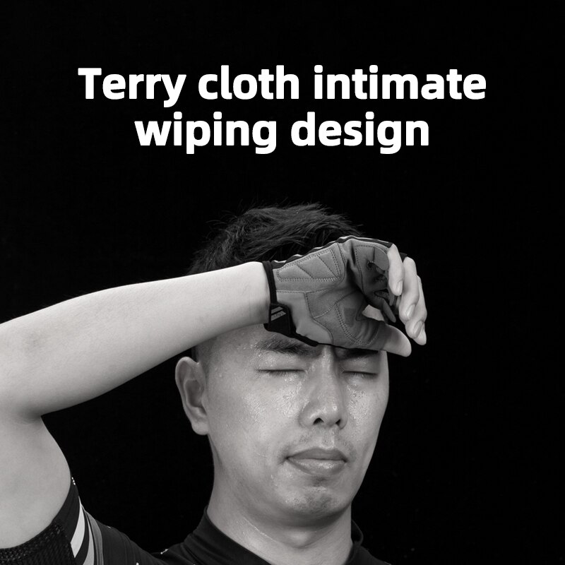 ROCKBROS-gants de vélo pour hommes et femmes, antichoc, antichoc, équipement de Sport en plein air, Fitness, enfilé de la moitié des doigts, pour faire du vélo, réfléchissants, été et automne