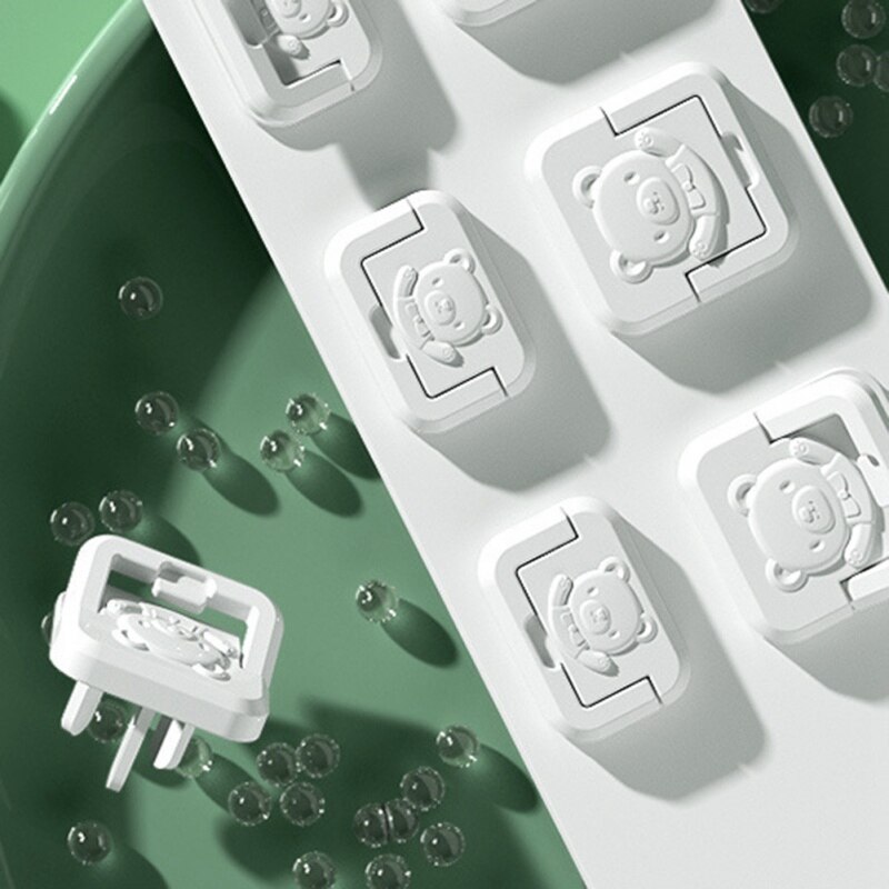 Boy Girl Plastic Safety Lock Protection Socket Revolving Cover Round Children Anti-electric Protection Socket