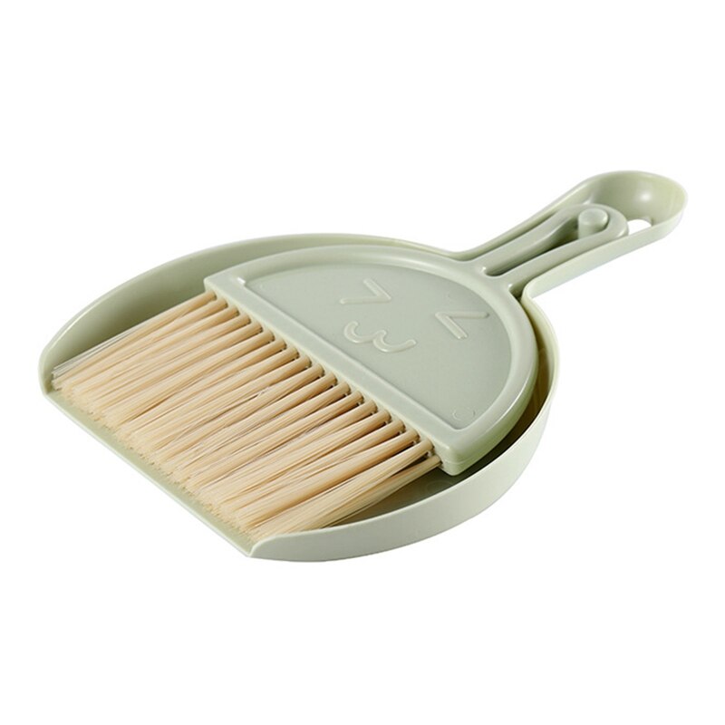 Small Broom Home Desktop Mini Broom Keyboard Cleaning Brush With Dustpan Set Computer Debris Brush: GR