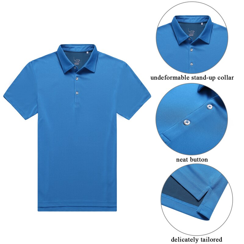 Eagegof kortærmet golf t-shirt mænd golf træningstøj anti-sved sportstøj sommer mænd golf wear regular fit