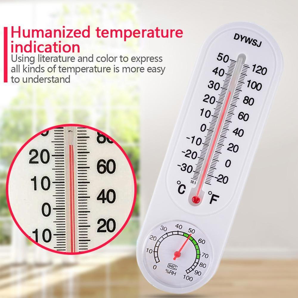 Analoge Huishoudelijke Thermometer Hygrometer Muur Gemonteerde Thermometer Brand Office Tester Vochtigheid Voor Thuis Meten P7C0