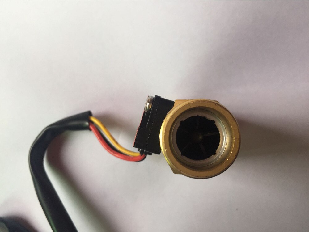 B1 Full Copper Water Flow Sensor 1.75Mpa G1/2 Pulse Hall Flow Meter Switch 1-25L/Min
