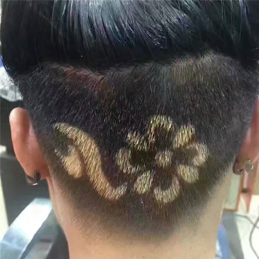 25Stck Haar Tätowierung Vorlage Haar Trimmer Geschnitzte Färbung Kühlen Haarstyling-gelee Werkzeug