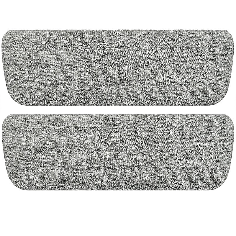 2-teilige Mikrofaser-Ersatz-Mop-Pads, wasch bare Mop-Nachfüllung für Sprüh mops und Mops, Reinigungs werkzeuge, nass und trocken: Dunkelgrau