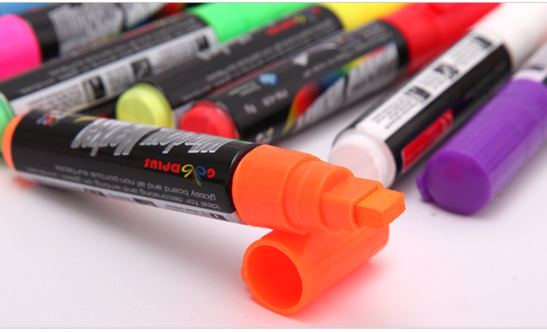 Flashcolor 8mm Bunte Textmarker Fenster Marker Stift für LED Schreibtafel, Tafel Aufkleber, Malerei