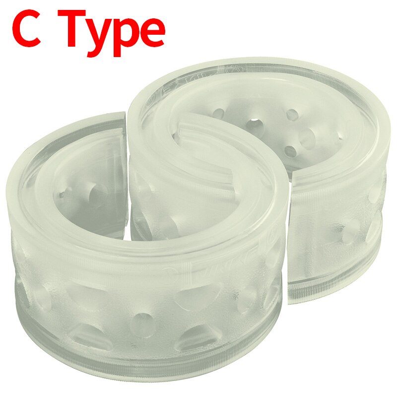 2PC Car Spring Buffer Set Car Shock Absorber Bumper Auto Buffers Springs Bumpers Automobile Universal For Cars Spring Protecion: C  Type