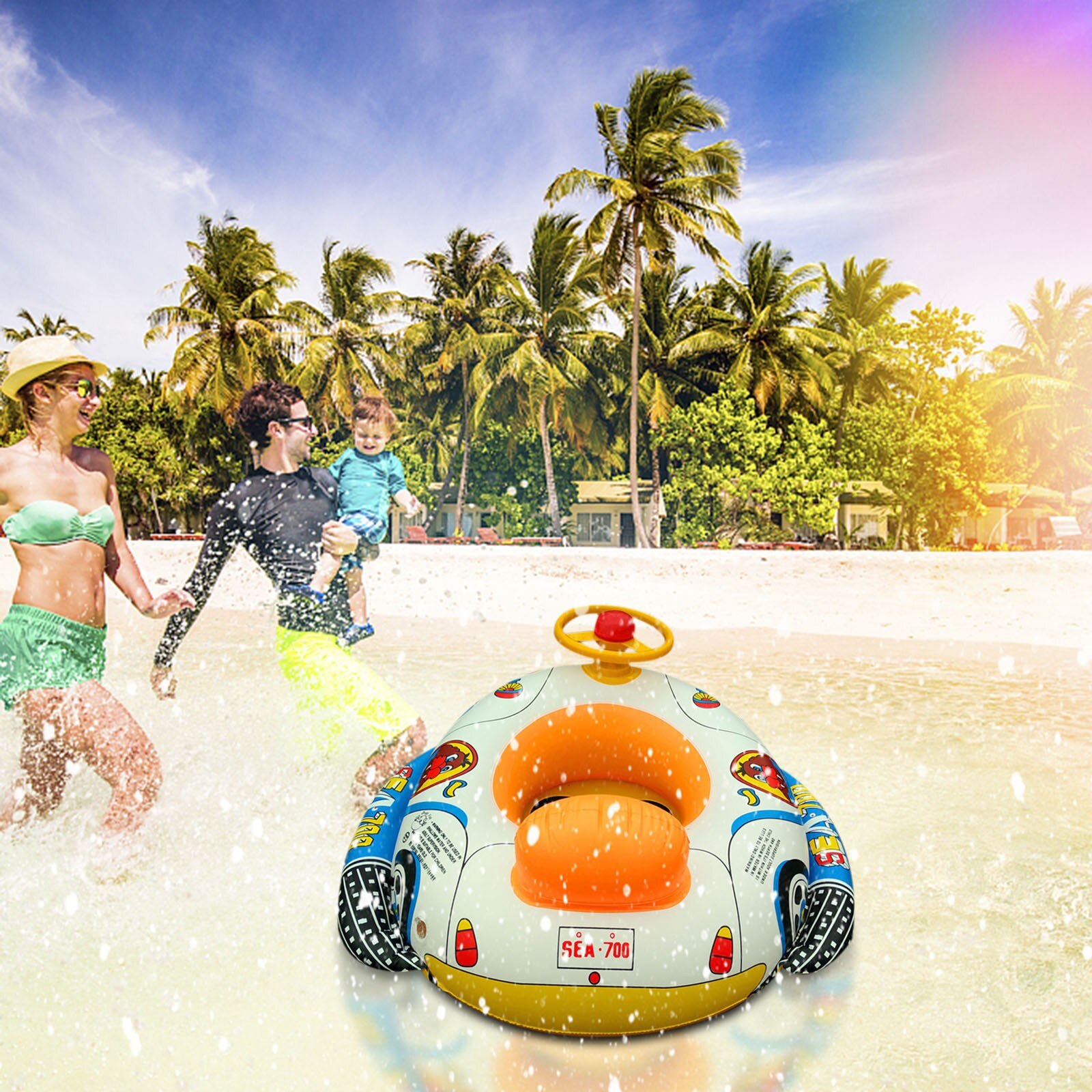 Kids Kleine Auto Zwemmen Ring Opblaasbare Verdikte Baby Drijft Kinderen Zwemmen Ringen Zomer Zwemmen Slechte Accessoires LL3