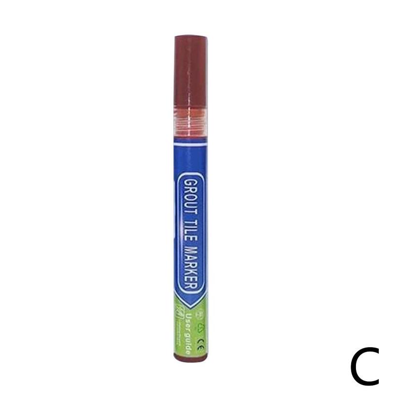 Tile Caulking Pen Color Waterproof Tile Gap Repair Pen Tiles Refill Grout Pen Mouldproof Filling Agents Bathroom Paint Cleaner: brown