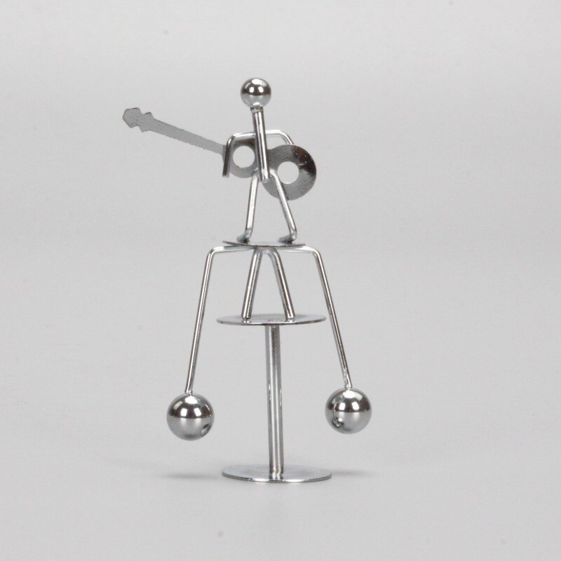 ZK40 wahadło biurko zabawki typu denerwować poput metalowa ozdoba człowiek rzemiosło kołyska zabawki antystresowe bilans mężczyźni żelazo Człowiek piłka rzemiosło kubek: 7308
