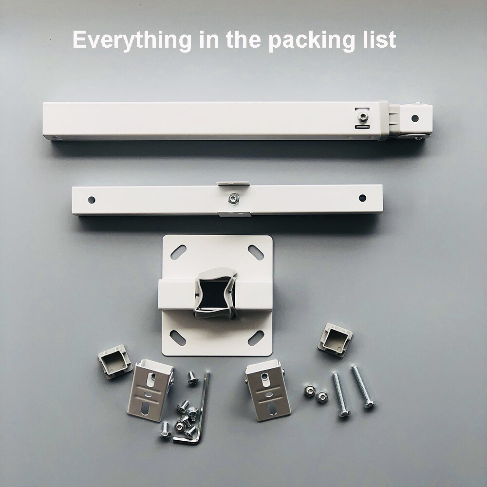 T-Shaped Telescopic CCTV Security Camera Bracket Extension 30-60cm Adjustable Double Camera Lifting Support Vertical Pole Stand