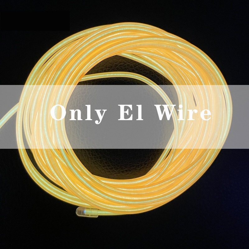 Luces iluminadas con cable EL de 10M/5M/3M/1M con luces de neón, combinación DIY de luces multicolores, pilas AA, tiras LED USB para graduación