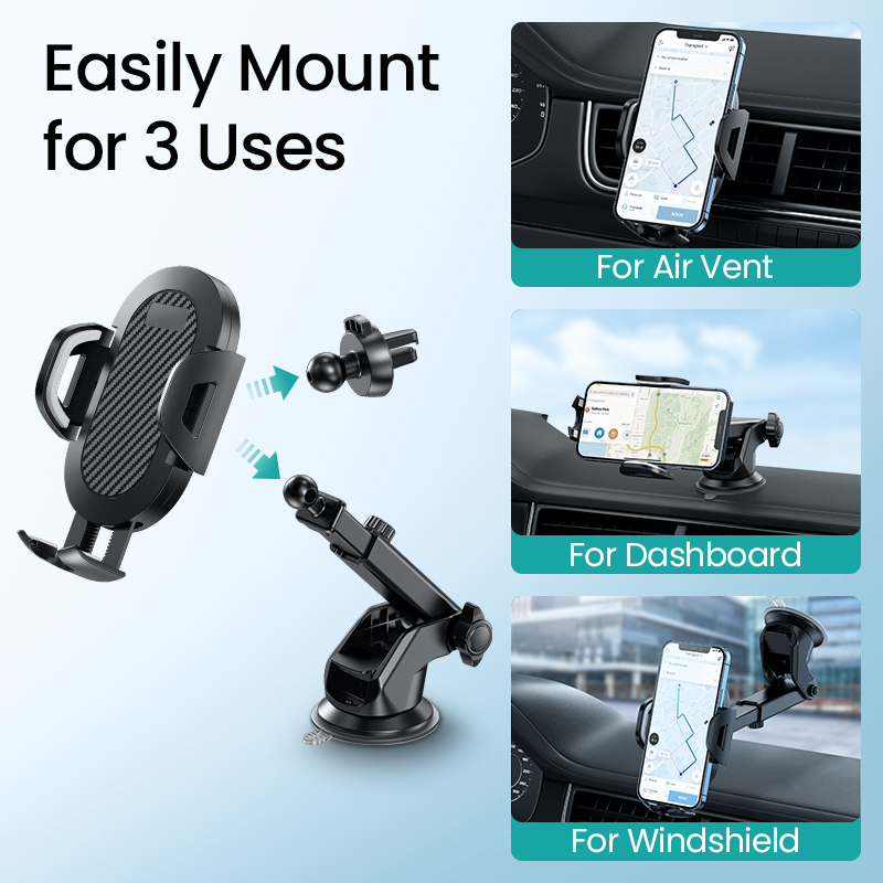 GETIHU Gravity Sucker Car Phone Holder Mount Stand GPS Telefon Mobile Cell Support For iPhone 13 12 Samsung Xiaomi 11 Huawei LG