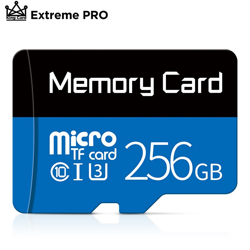 Micro sd-kort 16gb 32gb 64gb 128gb 256gb klasse 10 mini tf-kort højhastigheds microsd-hukommelseskort til samrtphone bord pc: 256gb