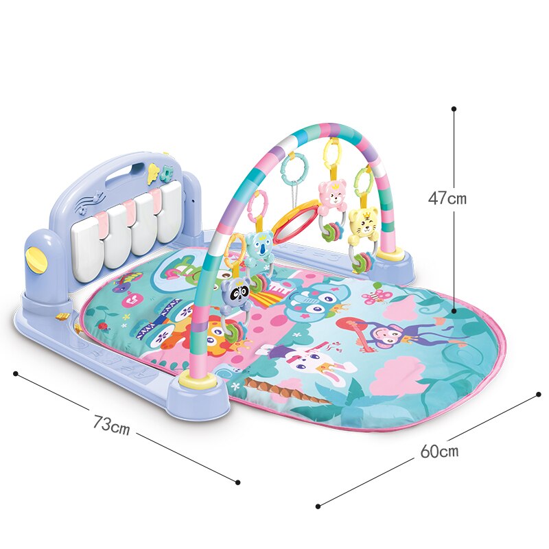 Upgrade Baby Speelkleed Kids Rug Educatief Puzzel Tapijt Met Piano Leuke Dier Playmat Baby Kruipen Activiteit Gym Speelgoed