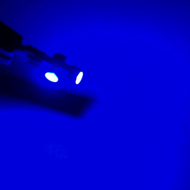 T5 37 74 żarówka doprowadziło z podstawą klinową 3/8 "PC74 PC37 PC118 deska rozdzielcza tablica przyrządów miernik grupa światło Pakiet 10: Niebieski