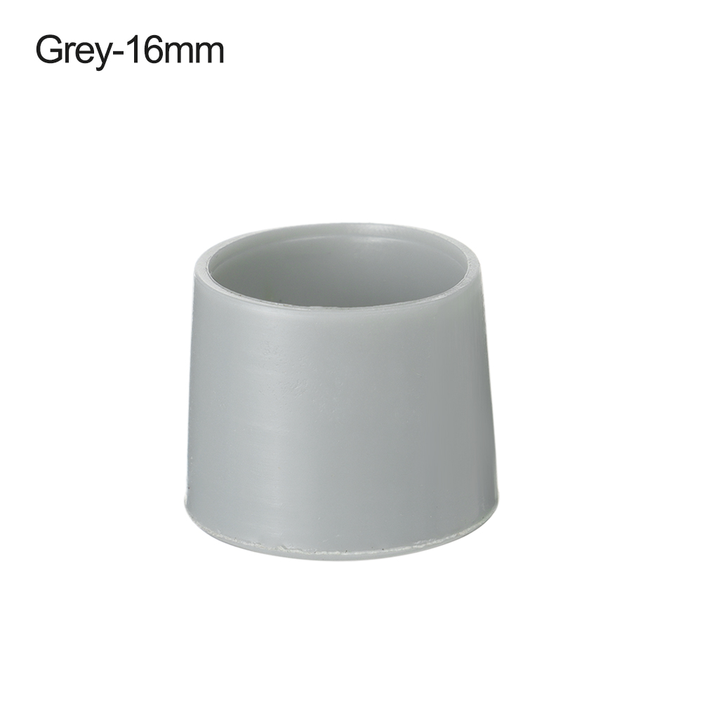10 teile/satz Tassen nicht-Unterhose Abdeckungen Socken Boden Protektoren Kunststoff Rohr Abdeckung Silikon Pads Stuhl Bein Kappen Möbel Füße: 16mm grau