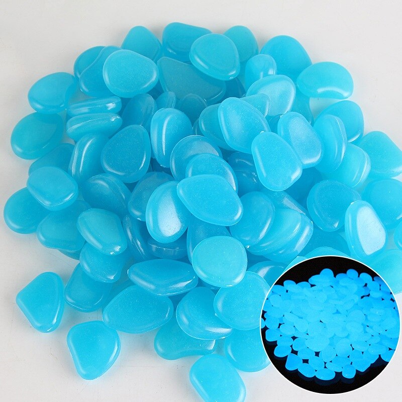 Luminous stone Glow in the Dark garden aquarium artificial stone luminous color goose egg stone luminous luminous stone: D
