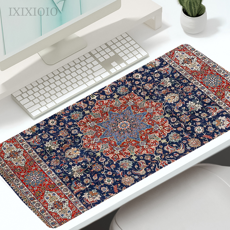 Beautiful Persian Mouse Pad Gaming XL Large HD Home Mousepad XXL Desk Mats Non-Slip Carpet PC Desktop Mouse Pad: XXS / BROWN