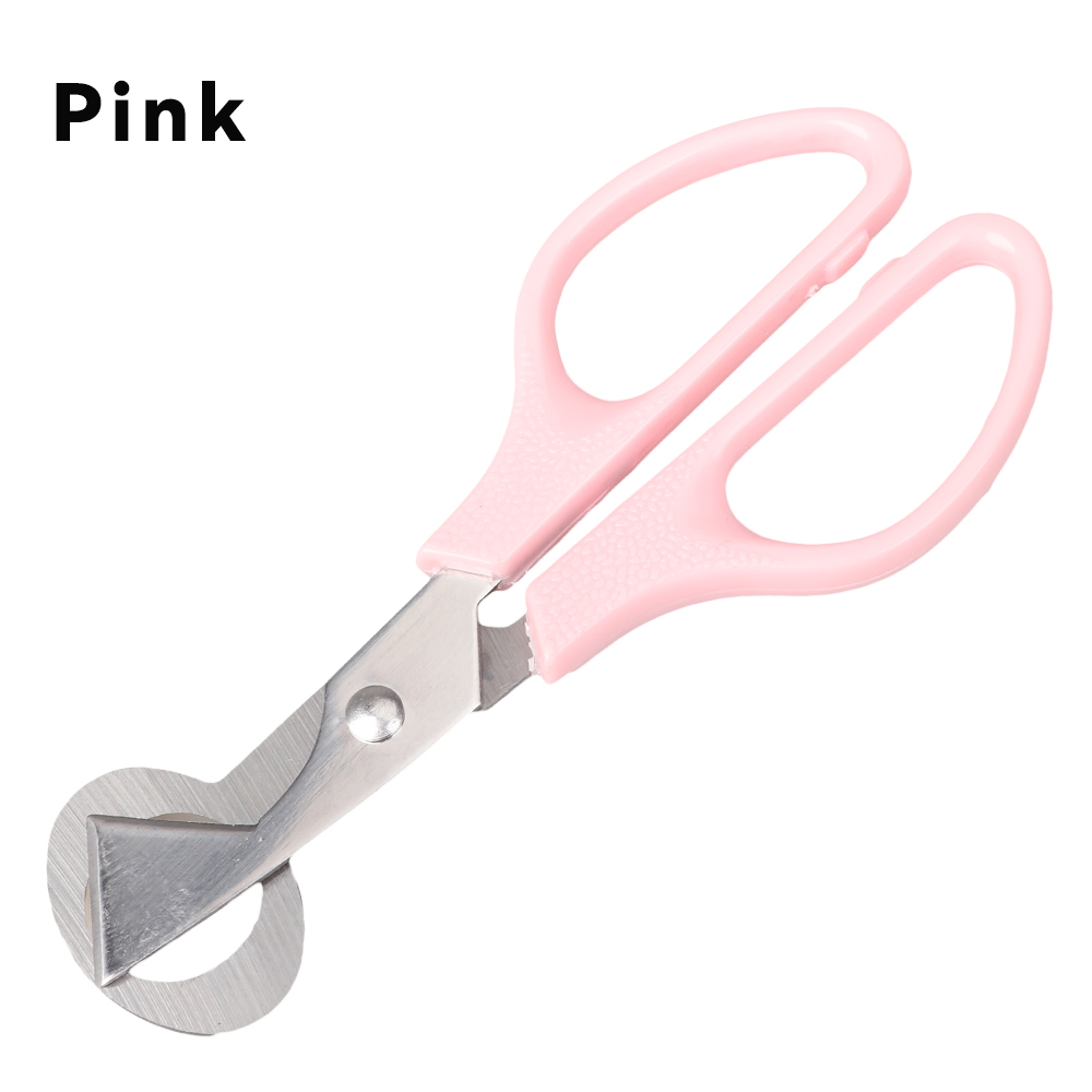 Kwarteleitje Schaar Metalen Cutter Shell Opener Roestvrijstalen Gekookt Ruwe Ei Scharen Keuken Gereedschap Accessoires Voor Vogel, Duif: Pink