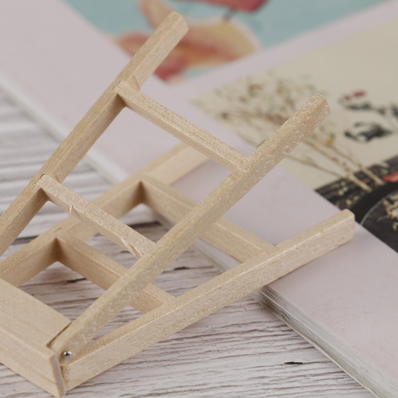 1:12 Poppenhuis Miniatuur Meubels Houten Ladder