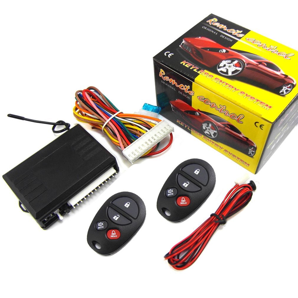 Keyless Entry Central Locking Push Button Ignition Door Lock Universal Car Alarm SmartPhone Control Car Alarm System