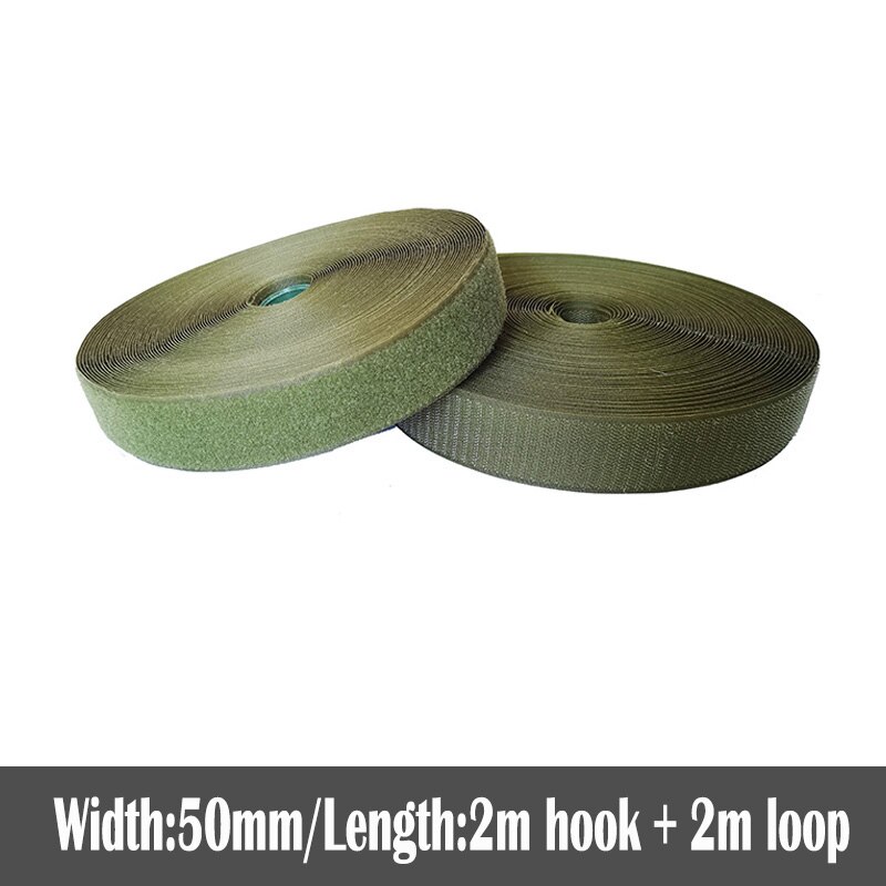50mm Width colorful no adhesive fastener tape stick clothing tape sewing magic hook loop sticker strip strap stick 2 meters: Color 18