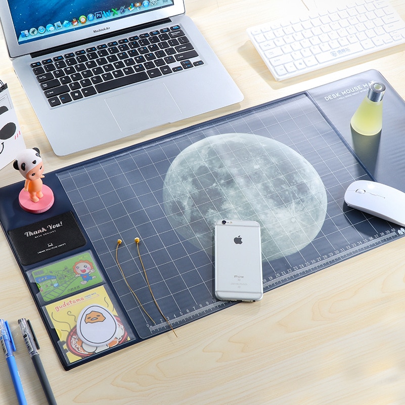 Sky Moon Multi function Desk Pad Desk Organizer Stationery Set Protect Wrist Warmth Pad school office supplies