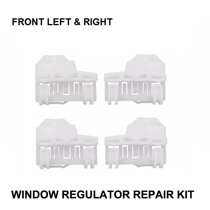 X4 ganchos de plástico coche para VW Passat B5 1996 - 2005 Kit de reparación de regulador de ventanilla-2 pares frontal izquierdo y derecho
