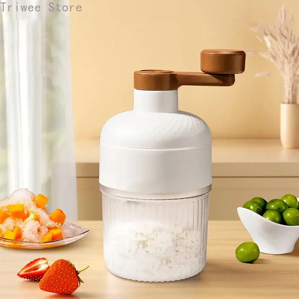 Household Manual Shaved Ice Machine Portable Mini Summer Manual Shaved Ice Milkshake Machine