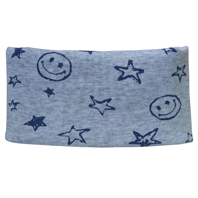 Stars baby bibs Cotton baby scarf Spring Winter Warm Kids Scarf for Boys and Girls Bufandas Infantiles: grey smile