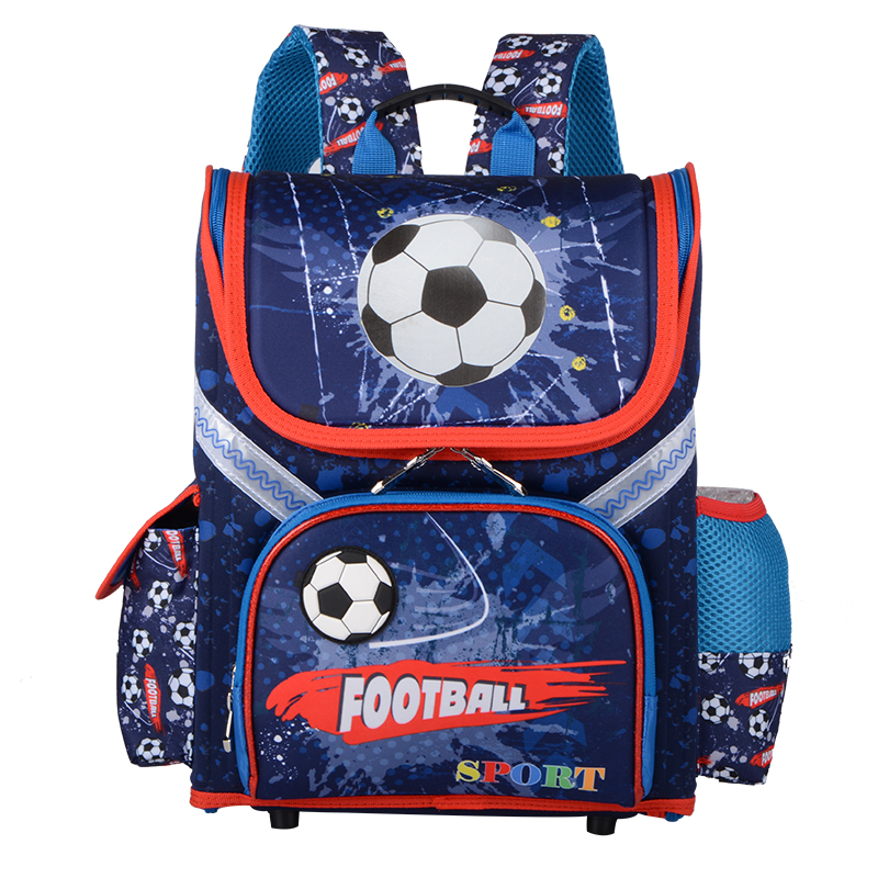 Cartoon1-5 Grade School Bags Backpack For Girls Boys Football Children Orthopedic EVA Backpack Mochila Infantil