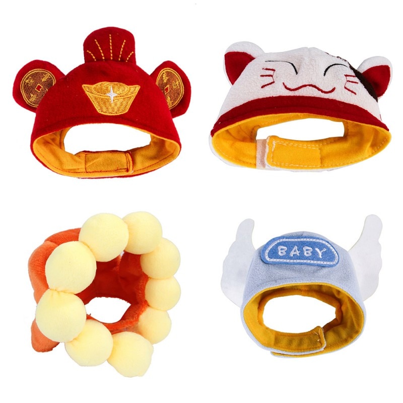 Gorros divertidos para perros y mascotas para Halloween, gorro de pelo de León con orejas de Melena, gorro para , disfraz, gorro Gato cachorro de peluche, accesorios para la cabeza
