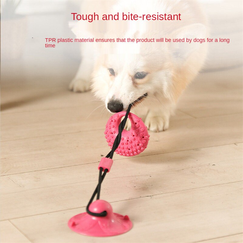 Hond Speelgoed Zuignap Sleepboot Interactieve Hond Bal Speelgoed Voor Pet Chew Bite Gebitsreiniging Tandenborstel Voeden Dierbenodigdheden
