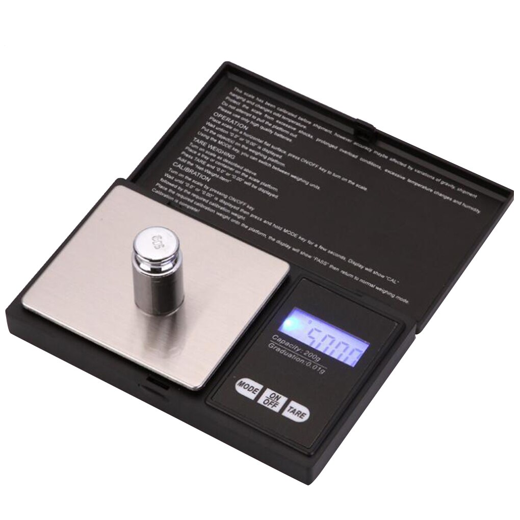High Accuracy LED Backlight Digital Pocket Scale Mini Electronic Jewelry Weighing Balance Scale