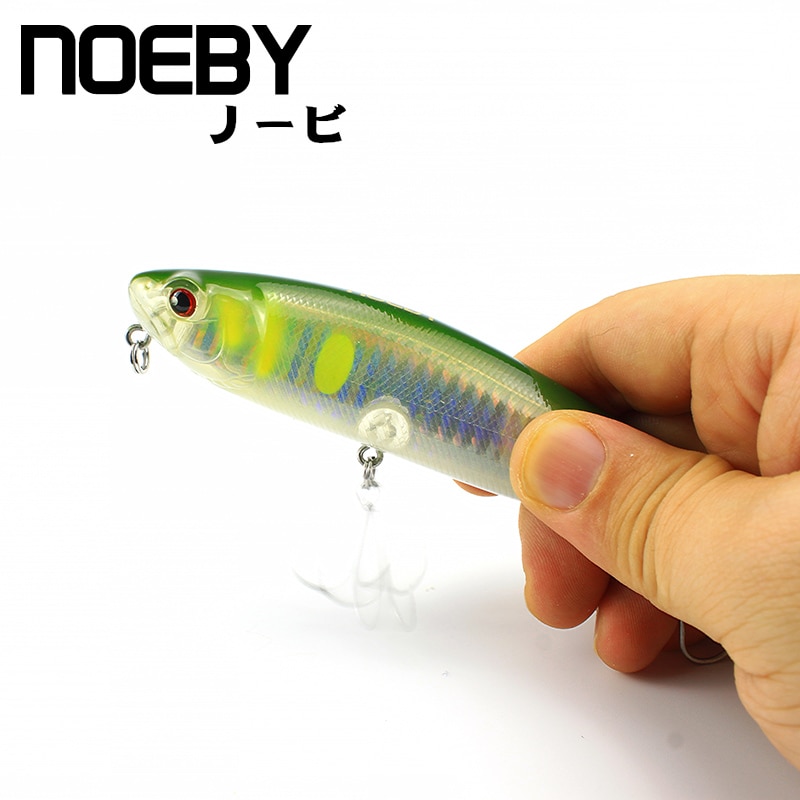 NOEBY 1 pièces Leurre De Pêche 115mm/25g D'eau Crayon Leurre Dur Peche Souple Gros Dur Bionic Appâts Leurres VMC Crochets Aigus