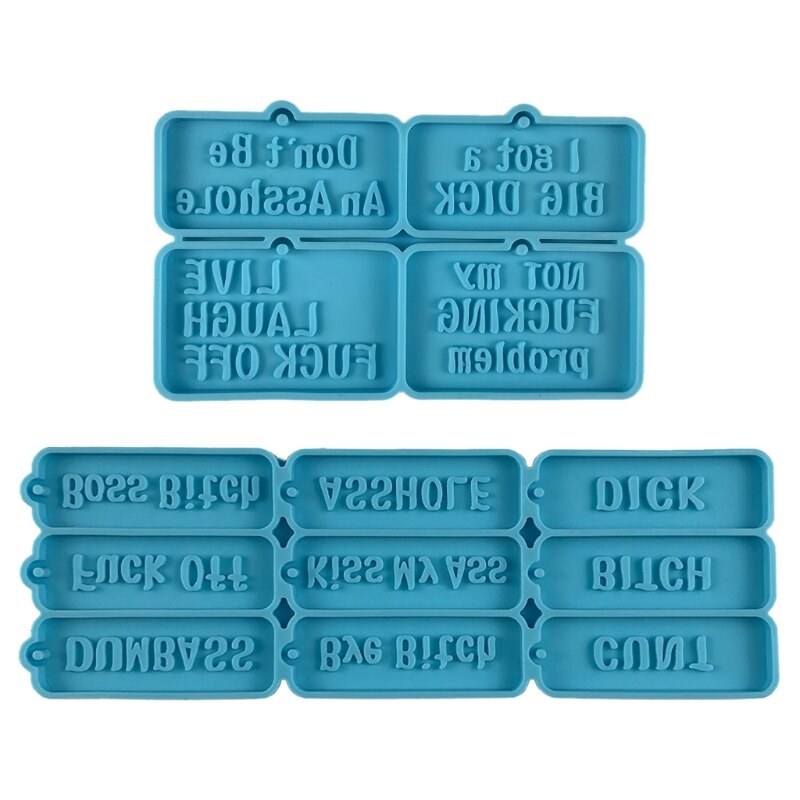 YS Schlüssel bund Alphabet Silikon formen DIY Buchstaben Nummer Epoxidharz Form
