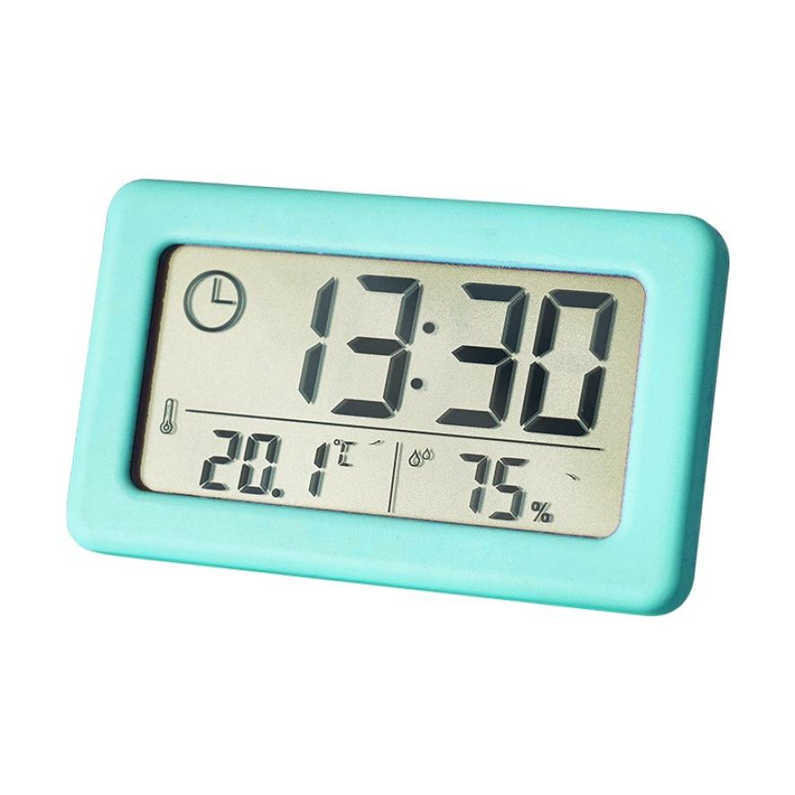LED Digital Clock Electronic Digital Screen Desktop Clock for Home Office Backlight Snooze Data Calendar Desk Clocks: Blue