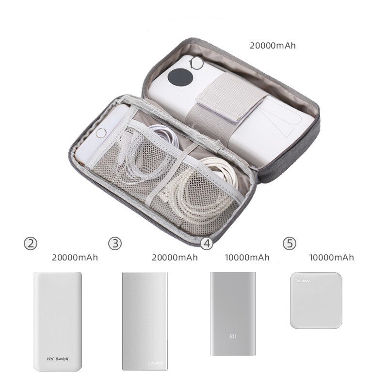 Digitale Opbergtas Travel Organizer Bag Verpakking Cubes Voor Data Kabel Power Bank Oortelefoon Oplader