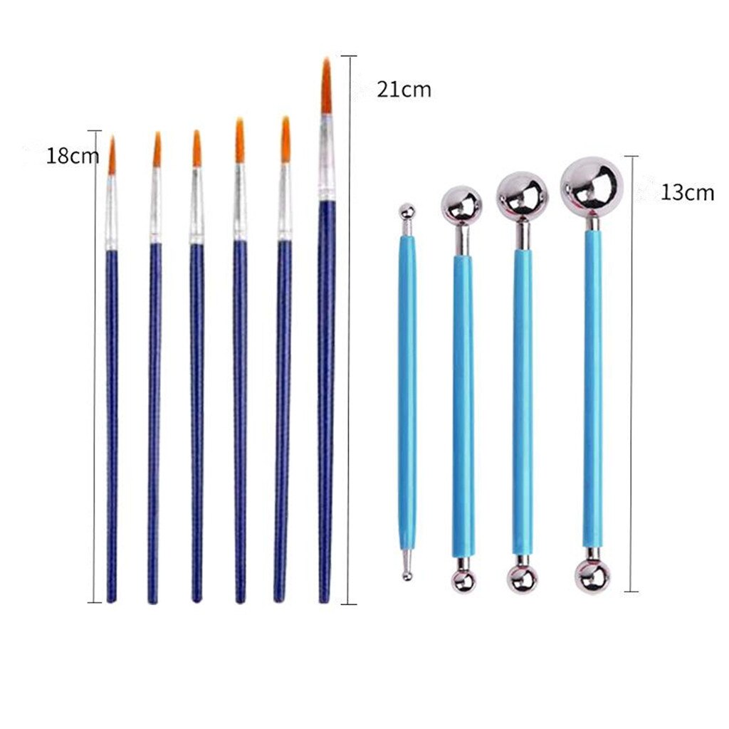 20Pcs Mandala Puntjes Gereedschap Kit Palet Rock Steen Schilderen Gereedschap Set Canvas Diy