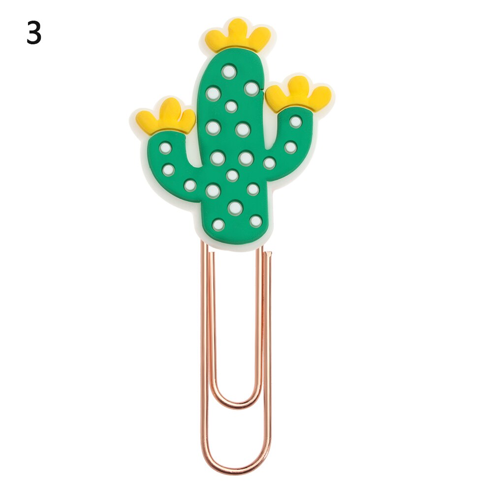 Animals Flower Paper Clips Bookmarks Kids Cute Book Mark Paper Clips Desk Organizer Stationery Office School Supply: 3