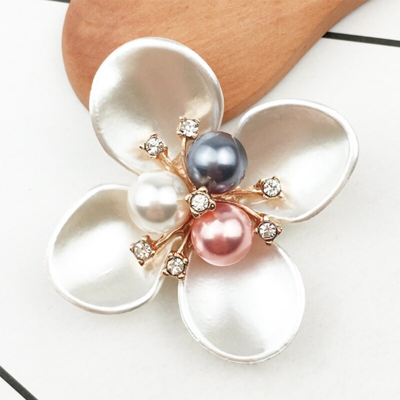 Klv 3.4 Cm Diy Geborduurde Pailletten Kralen Bloem Decoratieve Accessoire Doek Patch Schoen Clips