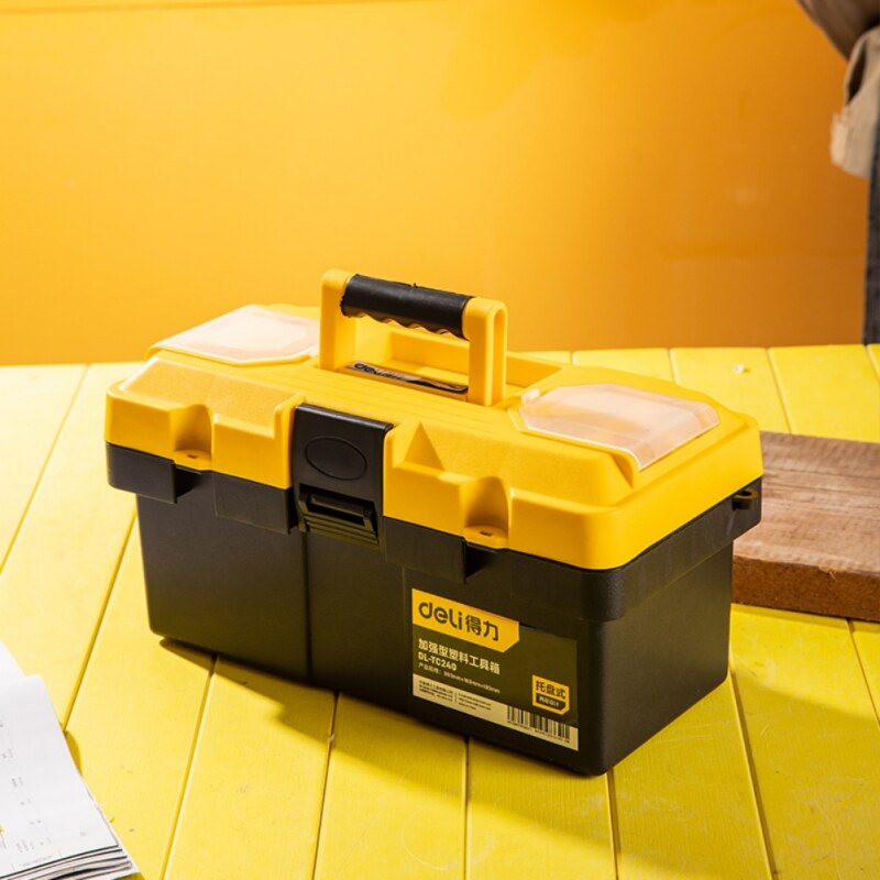 Reinforced Tool Box Thickened PP Plastic Storage Box Car Multi-function Repair Tool Box Household Hardware Storage Box