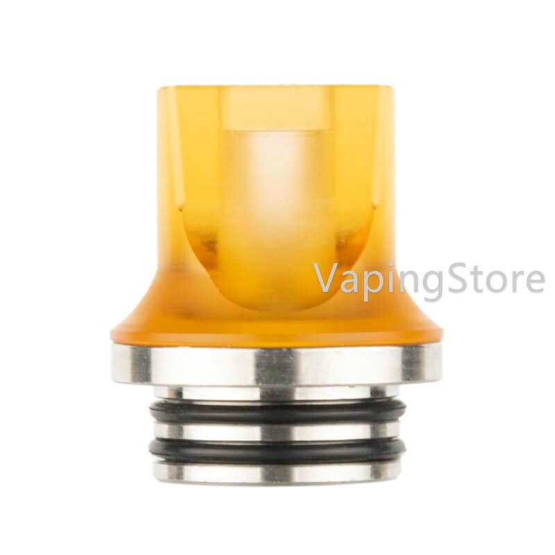 Delrin SS 810 Flat Drip Connector Tip Polished Adaptor Odan Tank/Odan Mini Tank/Skrr S/NRG Tank/Hellvape Destiny RTA Mouthpiece: Yellow