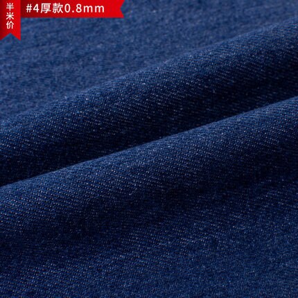 Meio metro jeans azul tecido jeans de algodão, pré-corte, tecido, materiais de costura artesanal para saias, calças de sofá tissu telas telas: 4